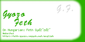 gyozo feth business card